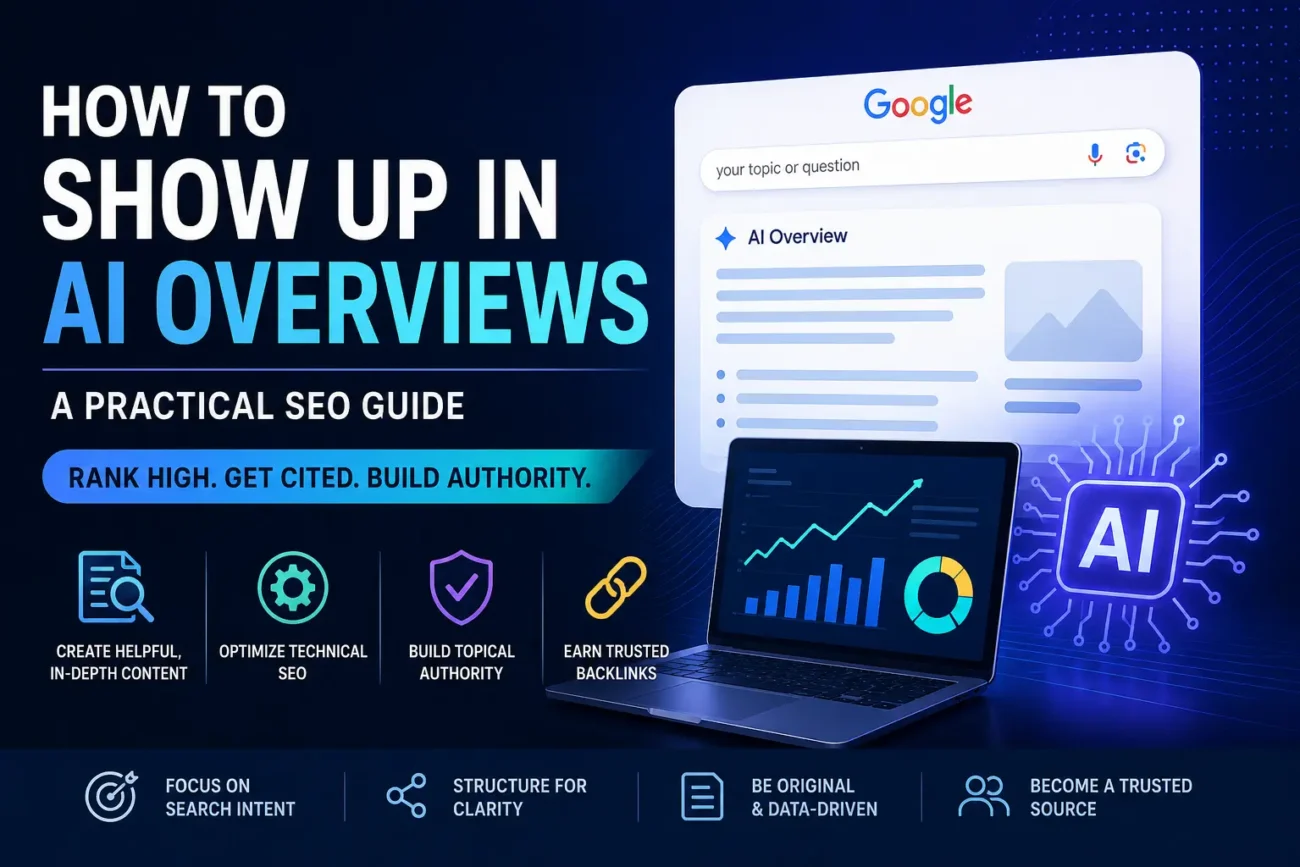 How to Show Up in AI Overviews Complete SEO Guide